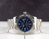 Breitling 43mm Aeromarine Avenger II GMT Blue Dial Steel Men's Watch A32390